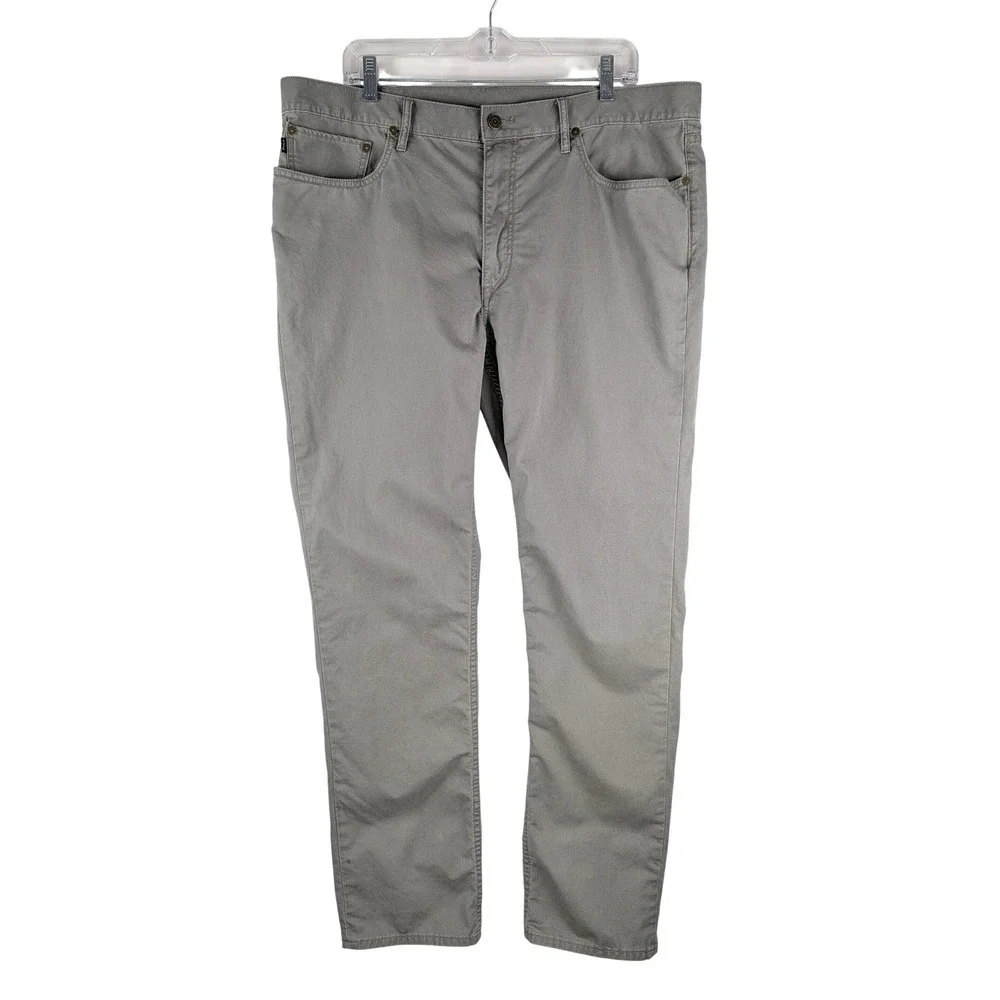 Polo Ralph Lauren Pants‎ Mens 38/32 Gray Straight Leg Cotton Stretch Twill